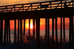 Sunset @ Seacliff Beach in Aptos, California