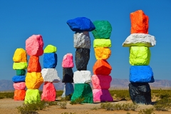 Seven Magic Mountains near Las Vegas, Nevada