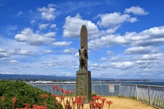 Surfer Statue at Steamer Lane in Santa Cruz